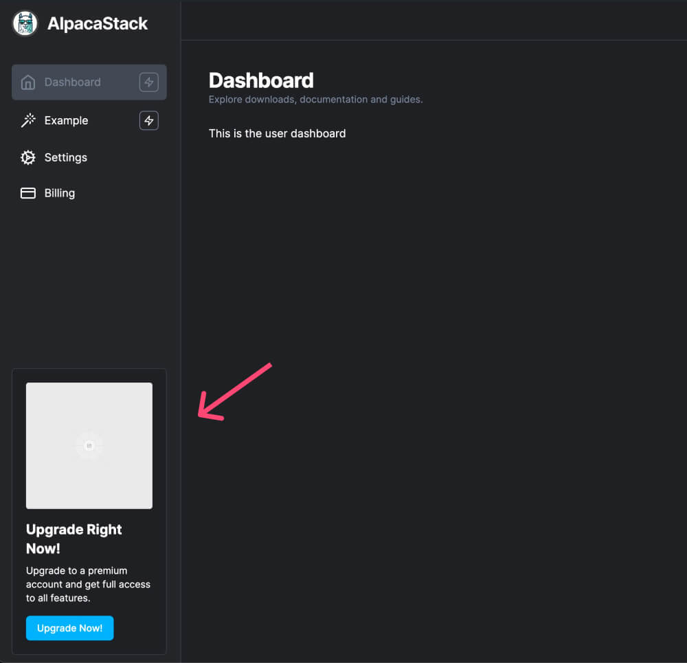 Dashboard Sidebar CTA