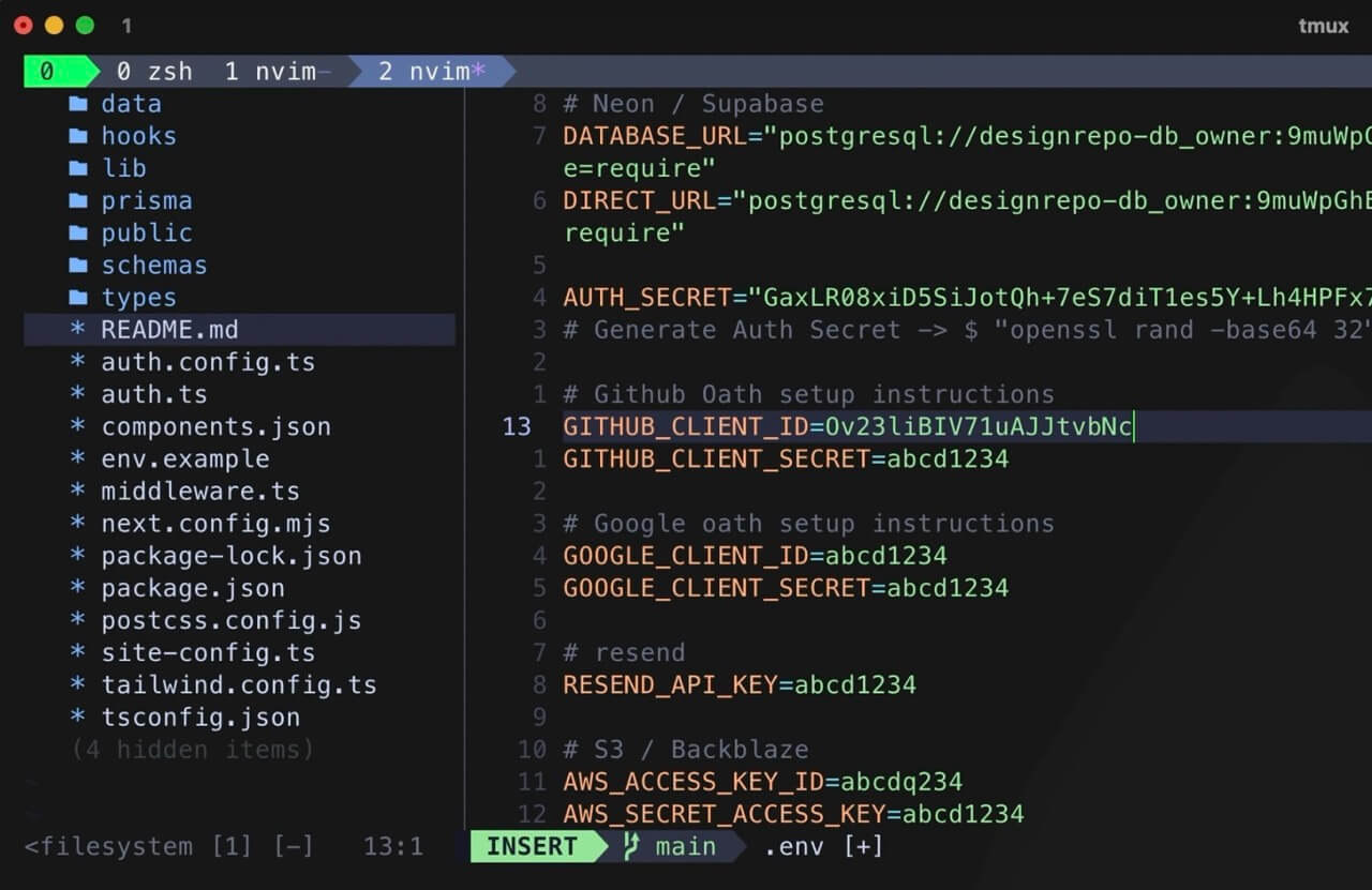 Github client id env
