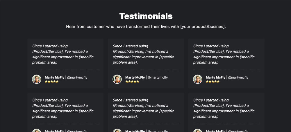 Testimonial Section 2